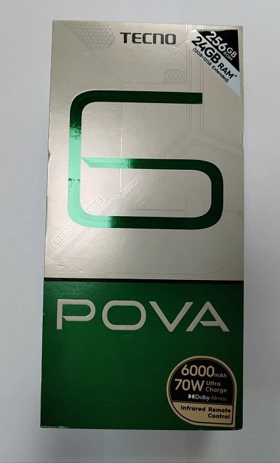 Смартфон Tehno POVA 6 12/256GB Meteorite Grey
