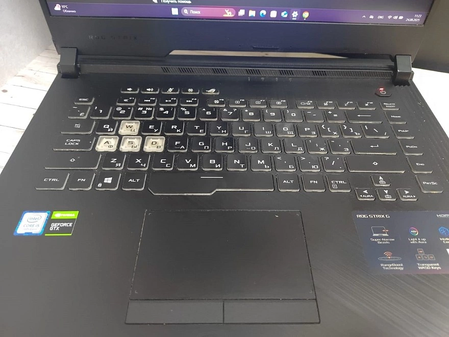 Ноутбук ASUS i5-9300H/2.4GHz/ram16/ssd512/120GHz/1650 4gb