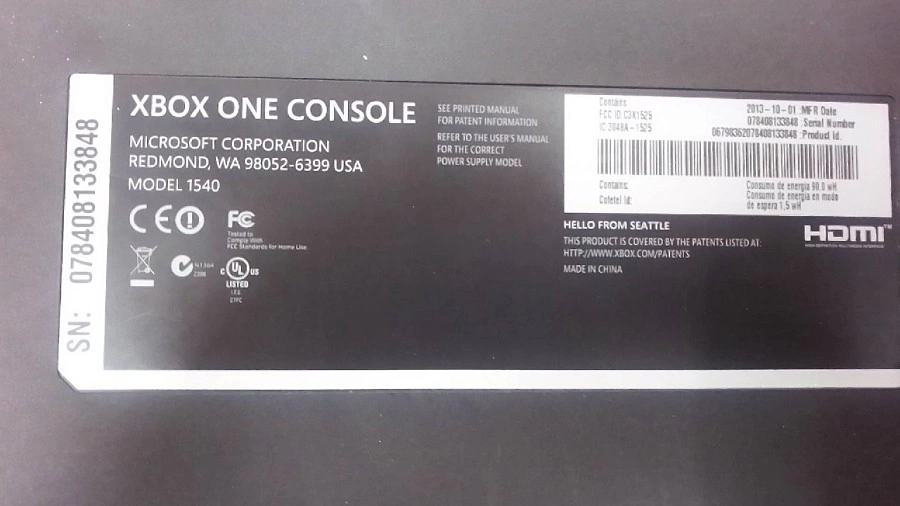 Игровая приставка Microsoft 1540, DDR3-8гб, 500Гб