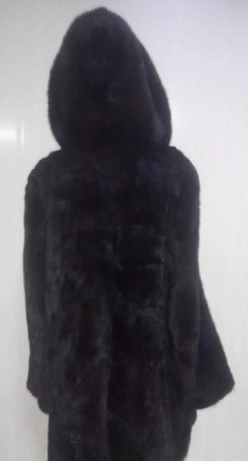 Шуба Xing Wei Fur норковая с капюшоном 46-48 р-р
