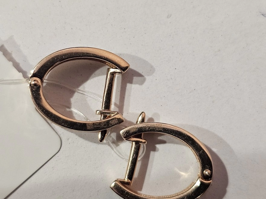 Серьги золотые с камнями  585 проба 4,5гр (ФМ)