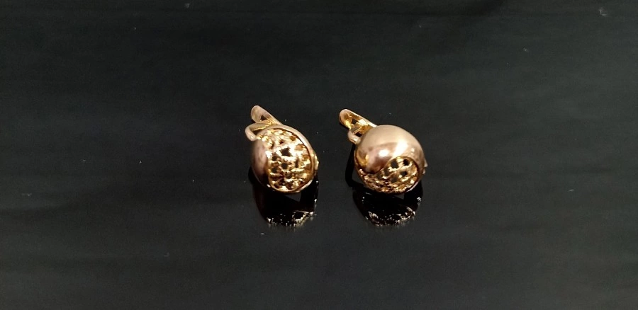 Серьги  золотые 585 проба 2,86 гр (ФМ)