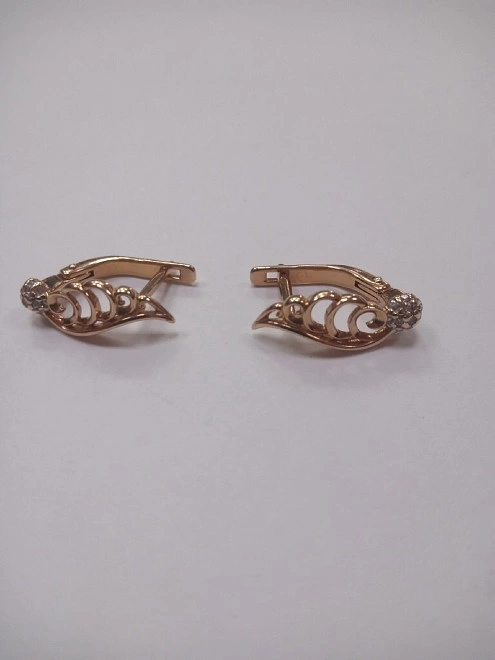 Серьги  золотые 585 пр. 2,73 гр.(ФМ)