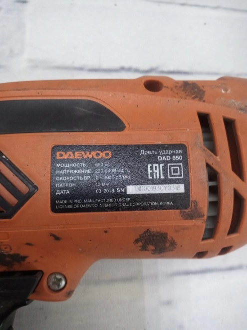 Дрель ударная DAEWOO DAD 650