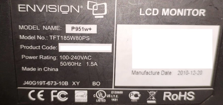 Монитор Envision p951w+