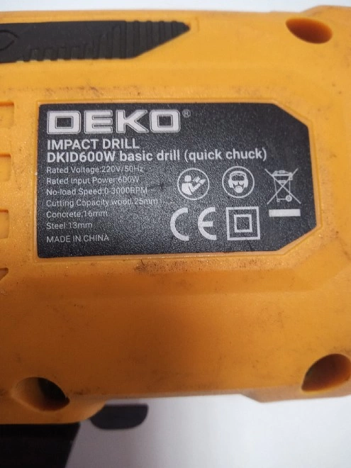 Электродрель DECO DKID600W
