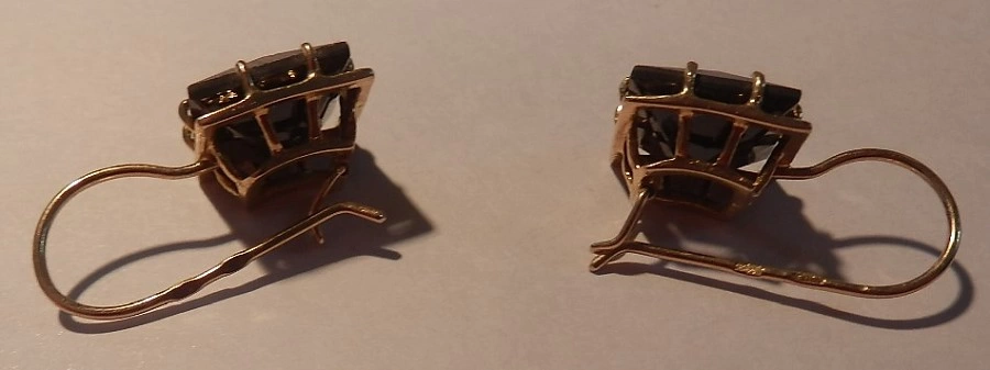 Серьги  золотые 585 проба 9,90 гр.(ФМ)