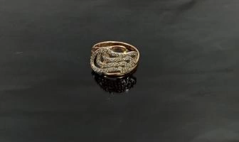 Кольцо  золотое 585 проба 1,853 гр 16,5 размер ФМ