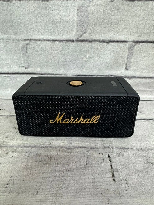 Портативная акустика Marshall Черно-золотая