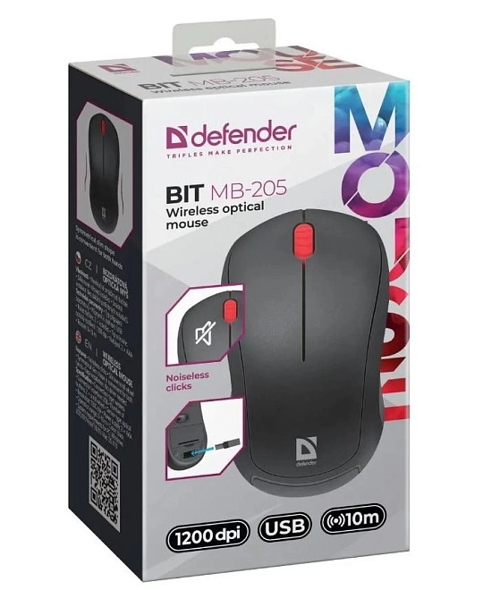 Мышь беспроводная Defender Bit MB-205