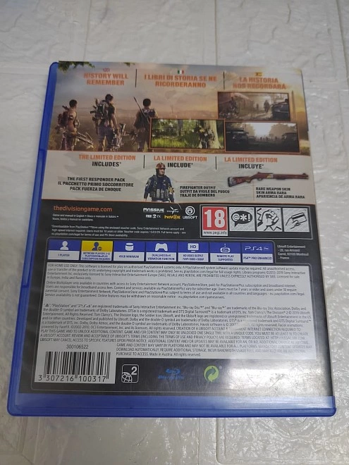 Диск для приставки PS4 TOM CLANCYS The Division 2