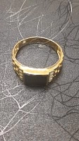 Печатка золотая с камнями 585 проба 4,93гр 20,5р-р (ФМ)