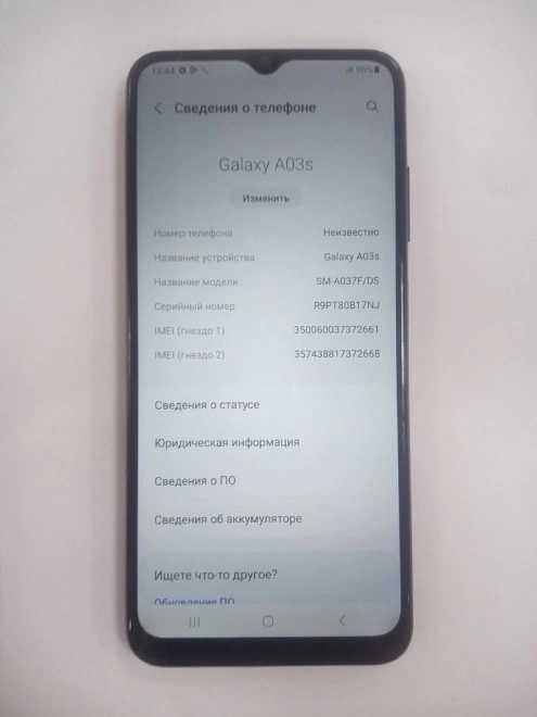 Смартфон Samsung A03s 3/32
