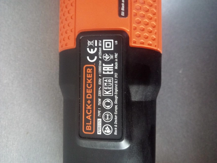 Болгарка BLACK+DECKER KFBEG125