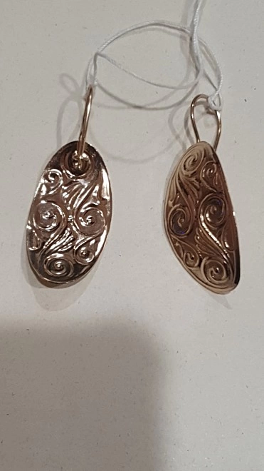 Серьги золотые  585пр пластины 3,78гр (ФМ)
