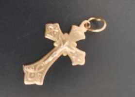 Крест золотой  1,13 гр 585 пр 