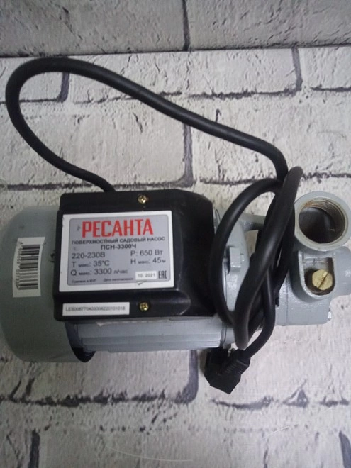 Насос поверхностный РЕСАНТА ПСН-3300Ч