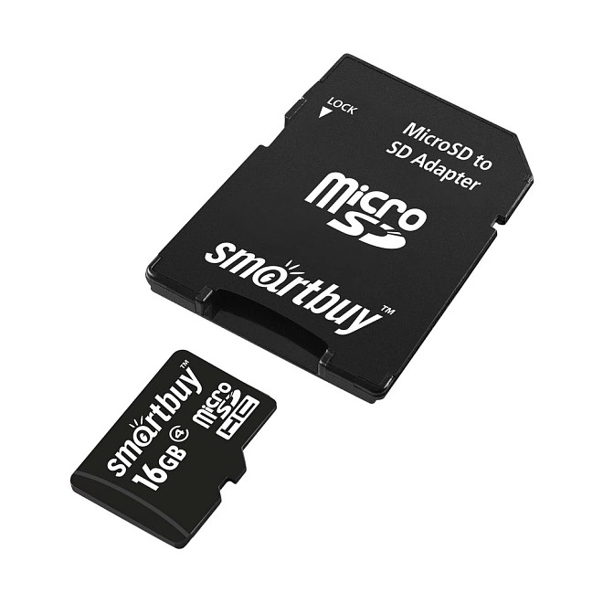 Карта памяти micro-SD Smartbuy class 16Gb