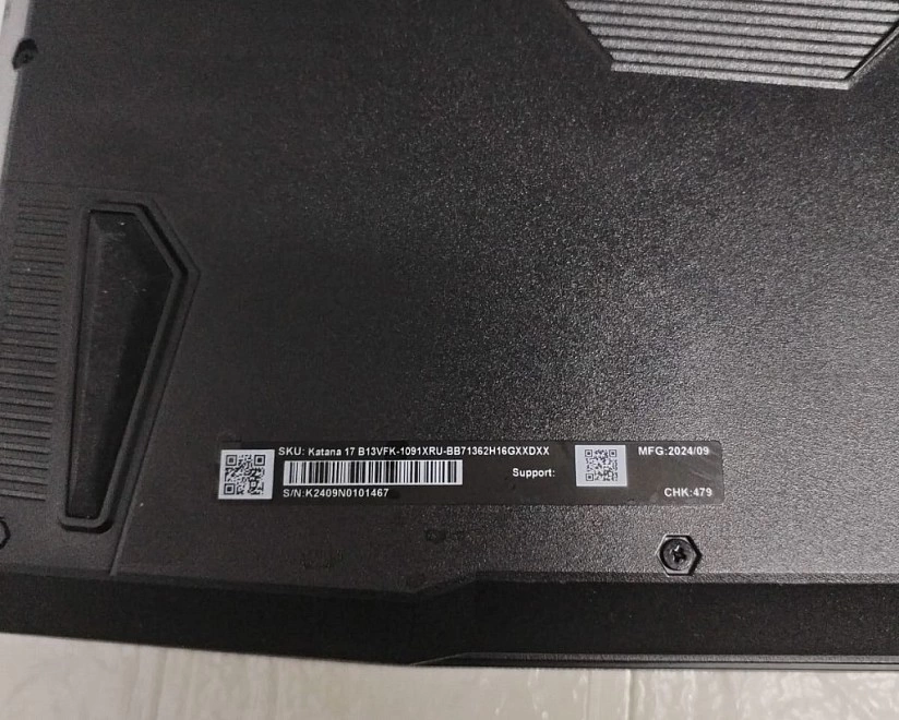 Ноутбук MSI IntelCorei7-13620H/RAM16GB/SSD512GB/RTX4060