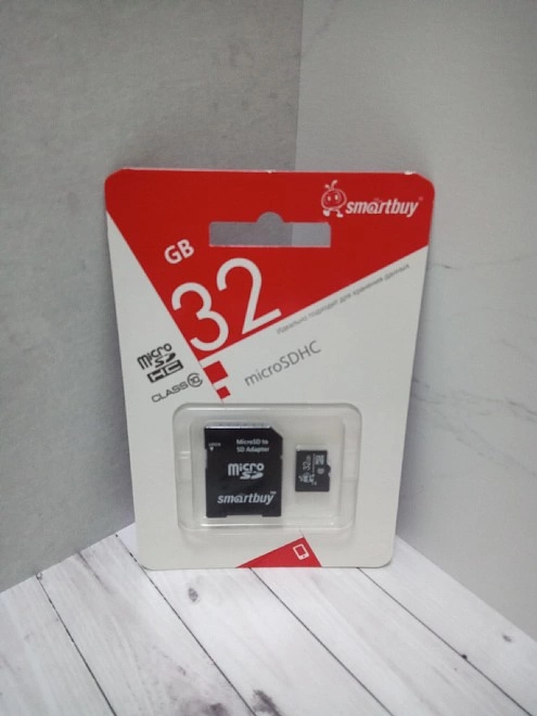 Карта памяти micro-SD Smartbuy microSDHC 32 ГБ