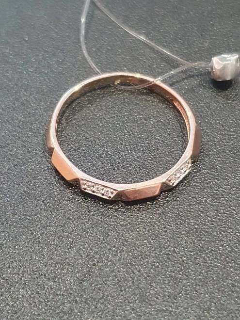 Кольцо золотое с камнями  585пр 1,59гр 18р-р ФМ