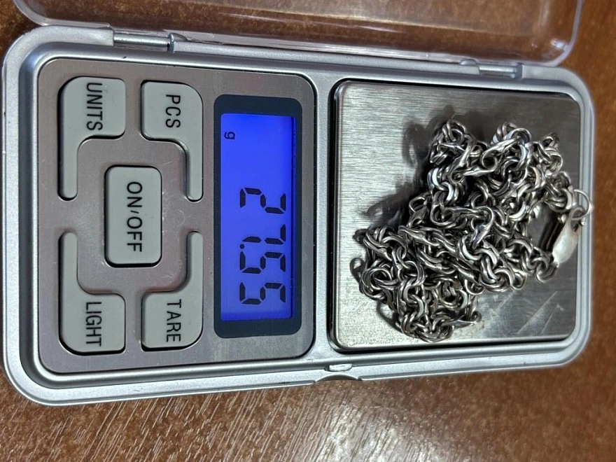 Цепь серебряная 925 проба 27.56 гр. 66 см.