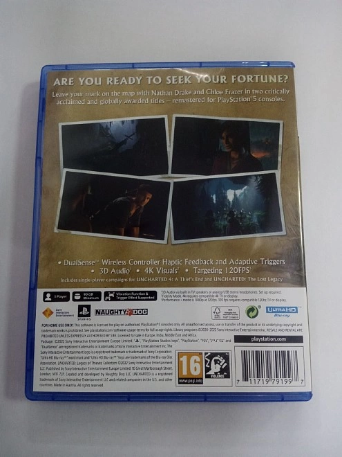 Диск для PS Sony Uncharted: Legacy of Thieves Collection