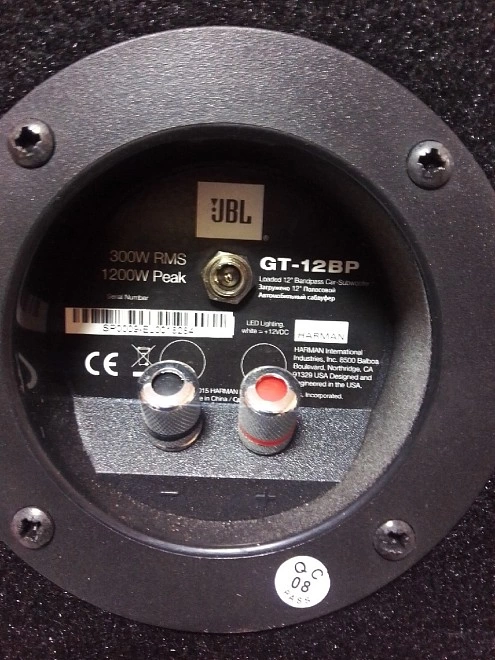 Сабвуфер JBL GT-12BP