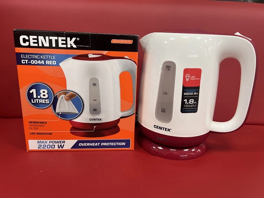 Электрочайник Centek CT-0044 RED