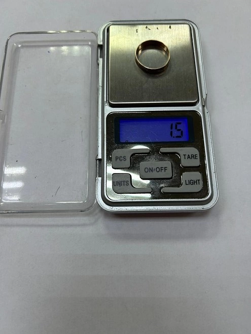 Кольцо золотое  375 проба 1.5 гр 19 р  (ФМ)