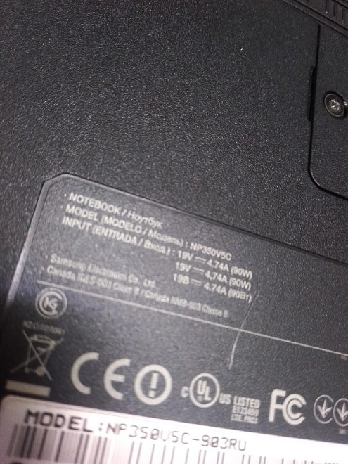 Ноутбук Samsung NP350V5C 