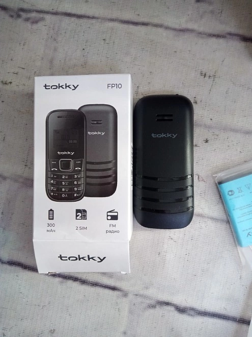 Телефон мобильный Tokky FP 10 Чёрный