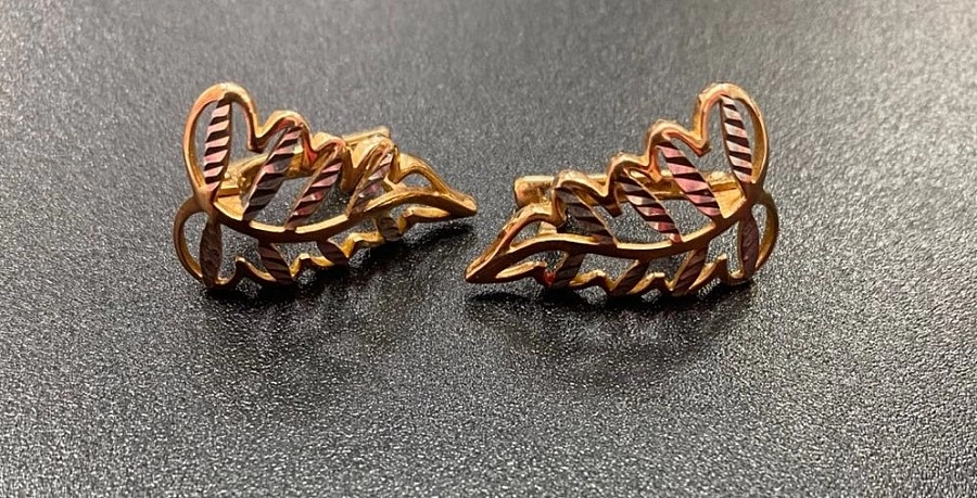 Серьги золотые 585 проба 3гр, 2см