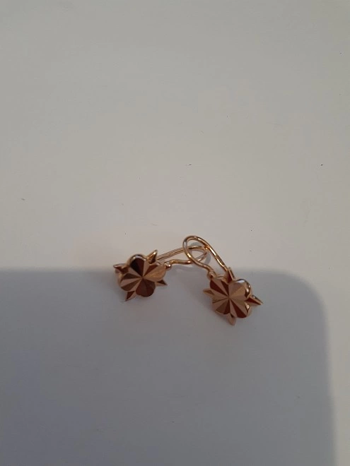Серьги  золотые 585 проба 3,17гр Ф.М.
