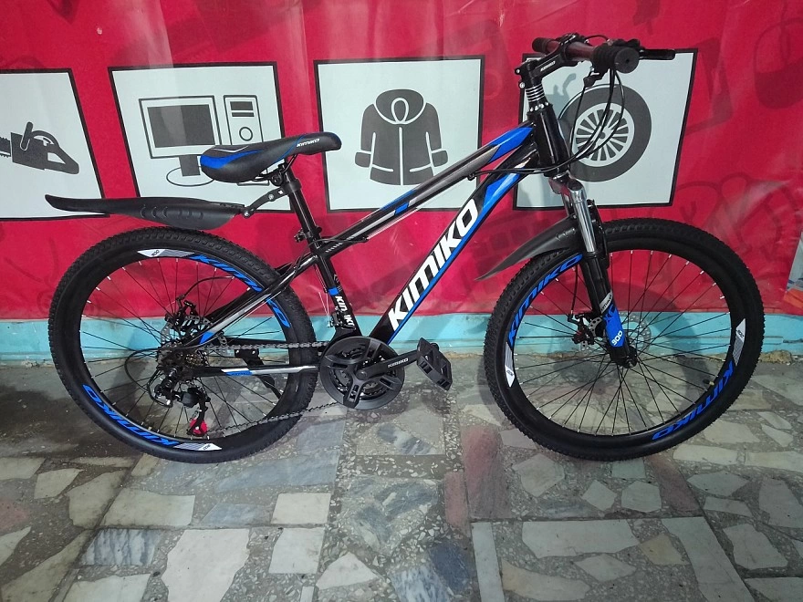Велосипед KIMIKO XS-900 "24 Спицы (Сине-черный)