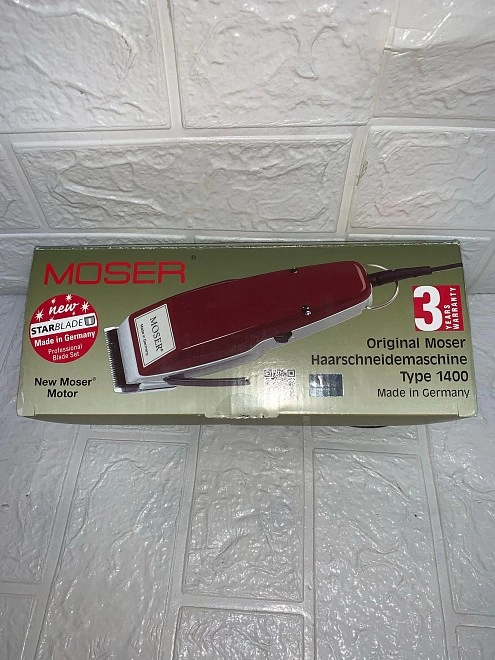 Машинка для стрижки Moser 1400 Edition красный/серый
