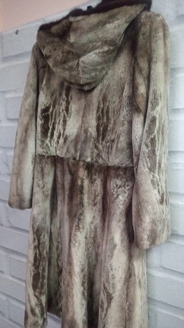 Шуба Норковая Feili fashion fur 44 р-р с капюшоном