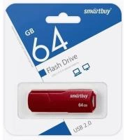 USB Flash Drive Smartbuy 64Gb Clue (Burgundy)