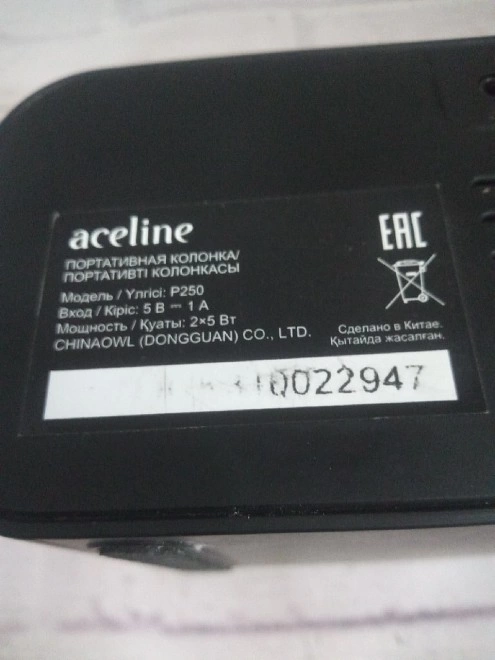 Акустическая система 1.0 Aceline P250 с часами