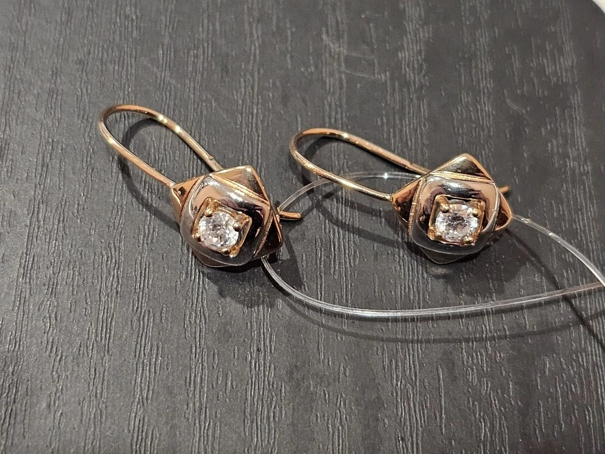 Серьги золотые  585 проба 3гр (ФМ)