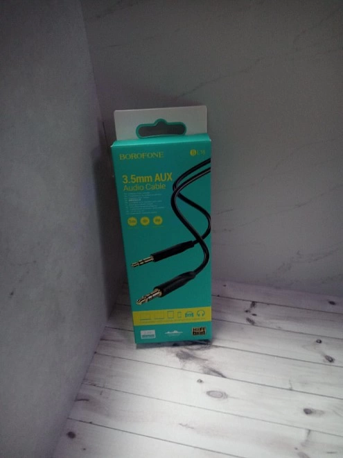 Кабель AUX Borofone  Borofone BL16 1м чёрный