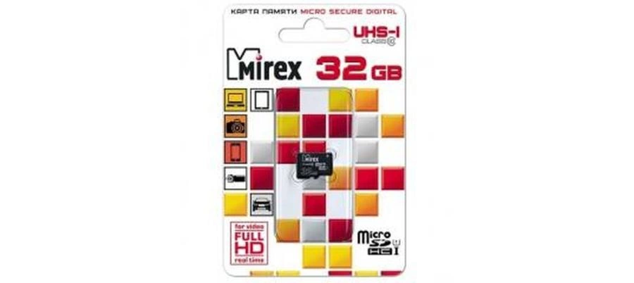 Карта памяти micro-SD Mirex 32 Gb class 10