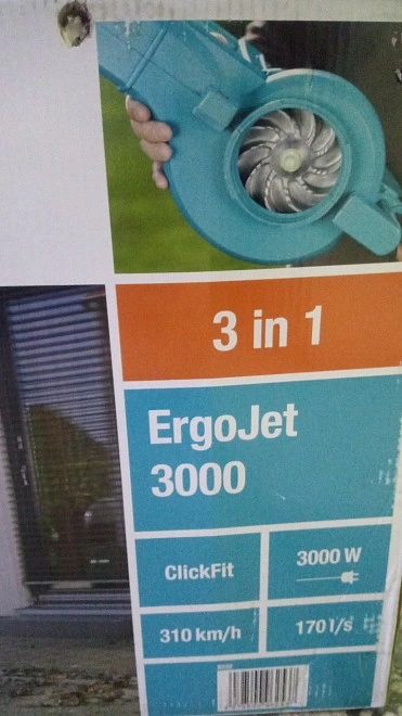 Пылесос GARDENA ErgoJet 3000, 3000 Вт