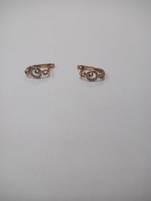 Серьги  золотые 375 проба 1,6 гр. (ФМ)