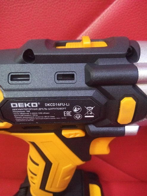 Шуруповерт Deko DKCD16FU-LI