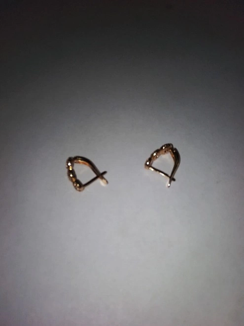 Серьги  золотые 585 проба 2.15 гр (ФМ)