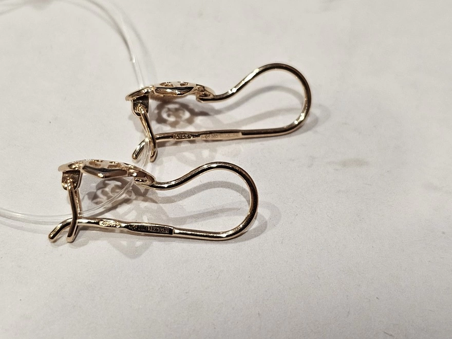 Серьги золотые  585 проба 1,46гр (ФМ)