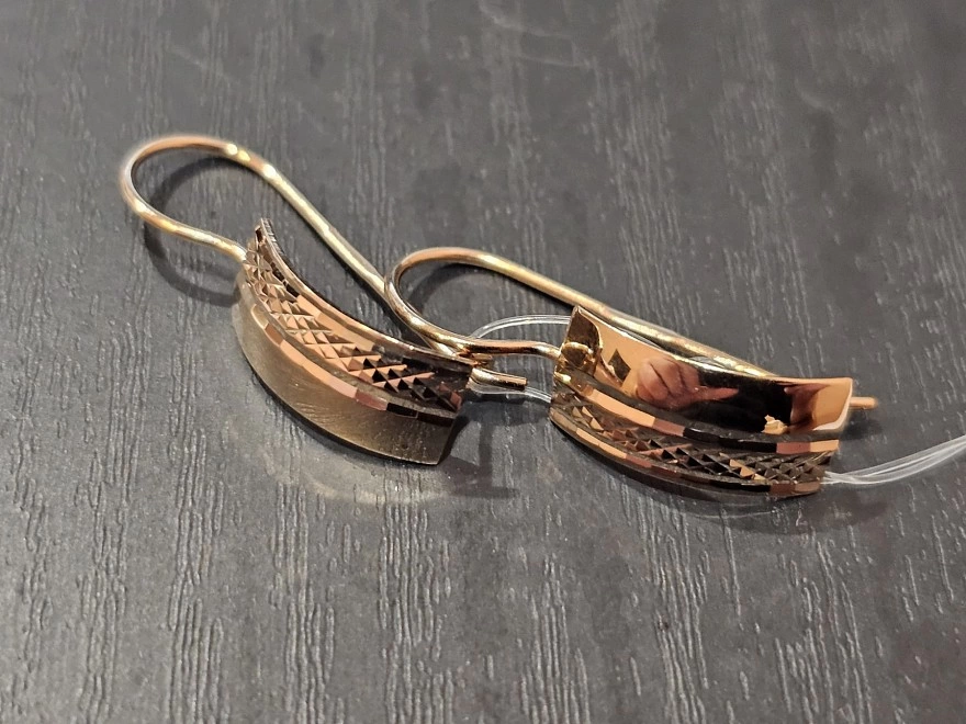 Серьги золотые  585 проба 2,76гр (ФМ)
