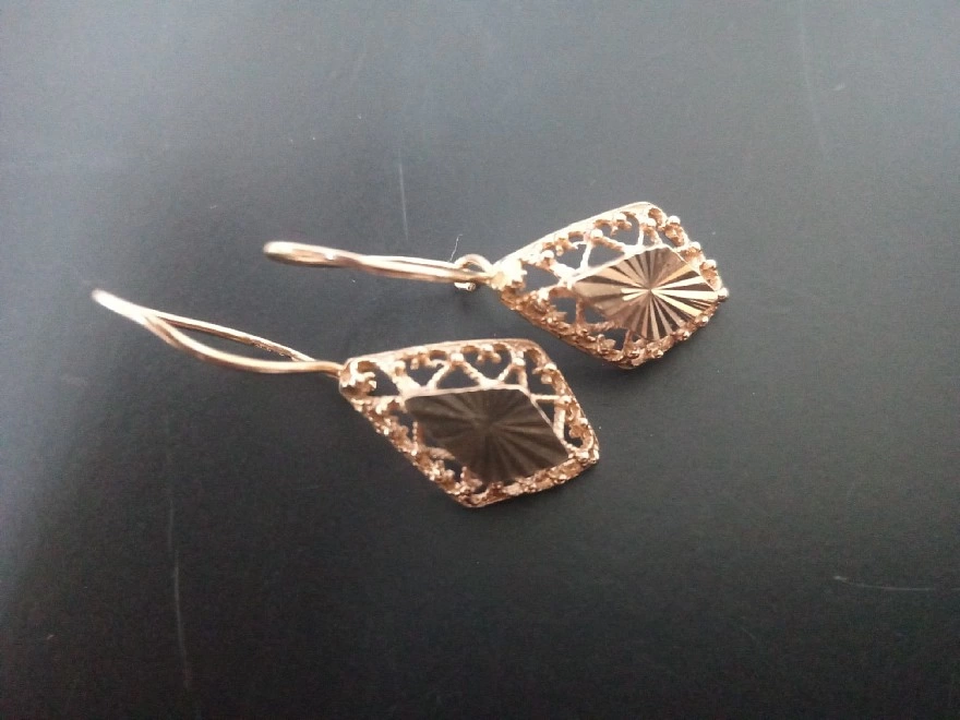 Серьги золотые  585пр 1,85гр (ФМ)