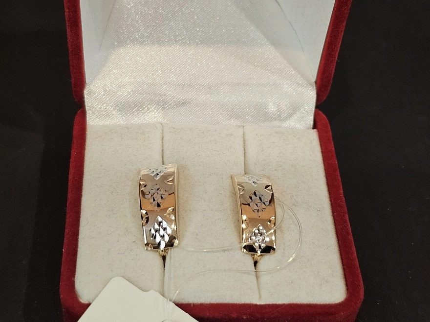 Серьги золотые  585 проба 2,81гр (ФМ)